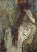 Edgar Degas, The woman doing up her hair
